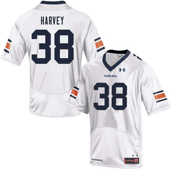 Men #38 Ahmari Harvey Auburn Tigers College Football Jerseys Sale-White - Click Image to Close